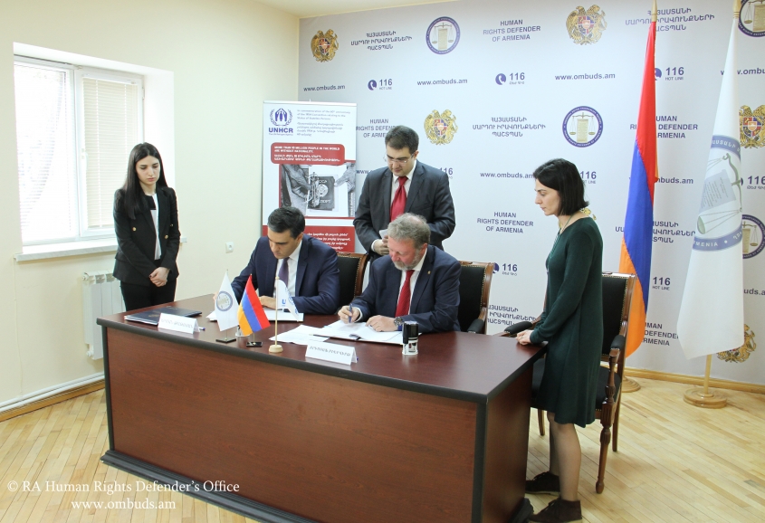  New Project will be implemented with UNHCR Representation in Armenia in the field of rights of refugees and asylum seekers