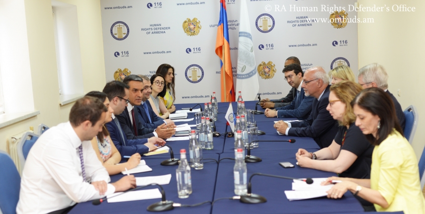 Մարդու իրավունքների պաշտպանը կաջակցի դատաիրավական բարեփոխումների իրականացմանը. Պաշտպանն ընդունել է ԵԽ բարձրաստիճան պատվիրակությանը